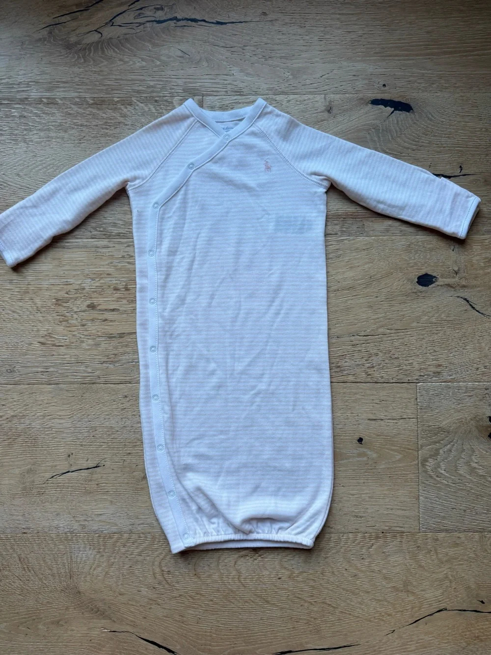 Ralph Lauren Pale Pink & White Baby Gown Sz 6-9 Mo Pristine cond PriceFirm!